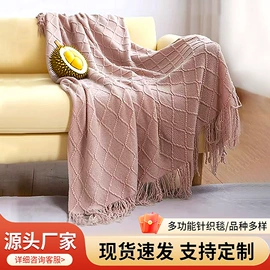 针织毯;围巾;线毯