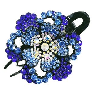 Mom hair accessories wholesale women's hair clip large grip hair claw Korean rhinestone hair grip back head duck bill clip