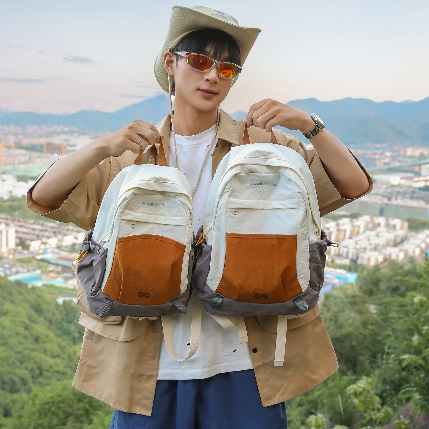 Mochila de viaje ligera para hombres y mujeres, bolsas de montaña casuales, nueva mochila deportiva de alto valor de color al aire libre