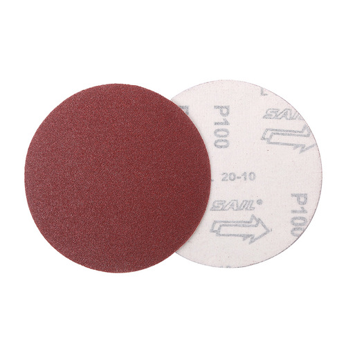 Wholesale flocked sandpaper 4 inches 5 inches 7 inches 9 inches disc sand polishing disc self-adhesive back velvet disc sandpaper