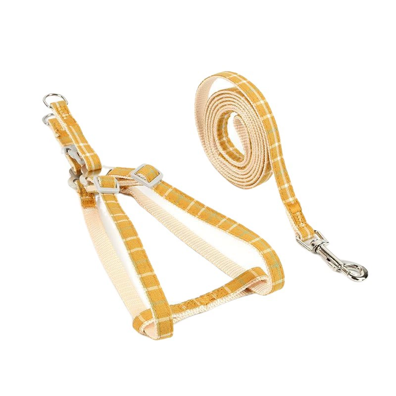 Прямой Новый поводок для домашних животных, маленьких и средних собак, клетчатая грудь, кошка, собака, в целом, в наличии оптом
