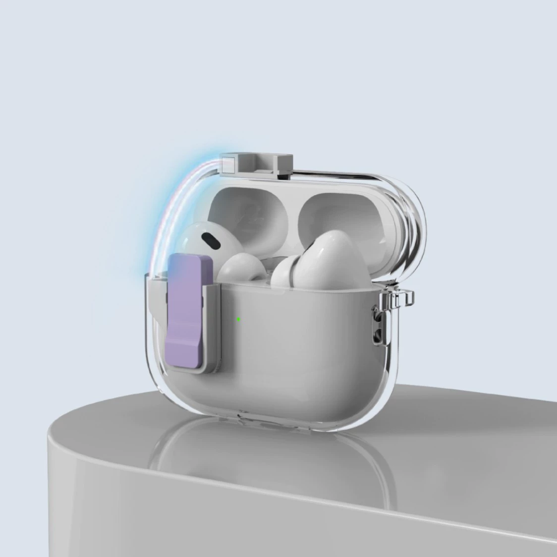 Применимый чехол для airpods4 защита Apple, беспроводная Bluetooth наушники чехол для блокировки pro2 прозрачный мягкий корпус против падения