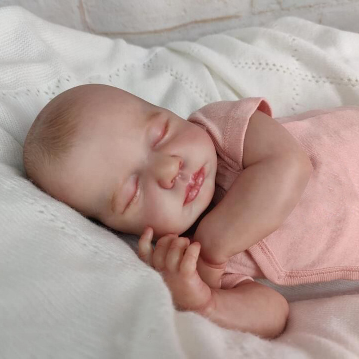 49cm simulación bebé renacido muñeca LouLou 3D piel realista bebé