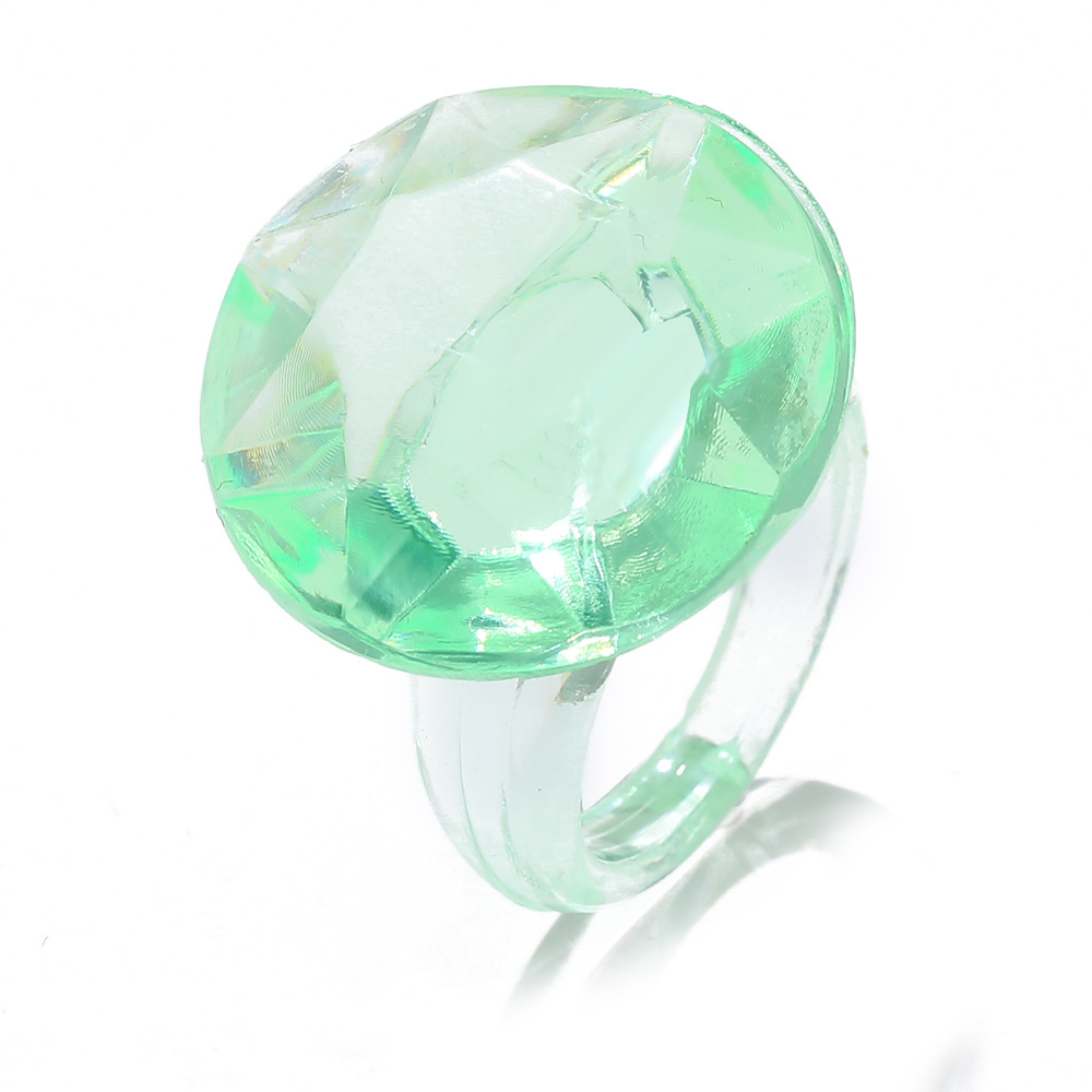 Fashion Transparent Gem Resin Ring display picture 5