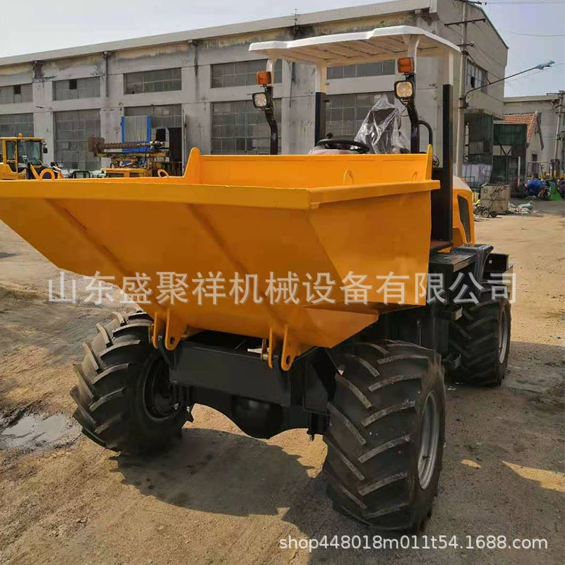 Шэн Джухсиан Инженерный малый четырехколесный самосвал с передней загрузкой, дизельный, 22 л.с., гидравлический самосвал.