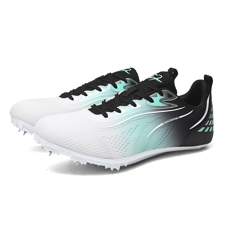Zapatillas de Atletismo con Clavos de Tela de Malla y Caucho, Transpirable para Atletismo y Pista