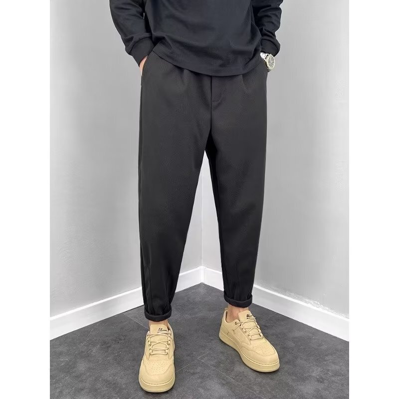 2026 Spring and Autumn Men's Casual Pants Korean Style Slim Trendy Harem Pants Paired with Martin Boots 2026 Spring and Autumn Men's Casual Pants Korean Style Slim Trendy Harem Pants Paired with Martin Boots
