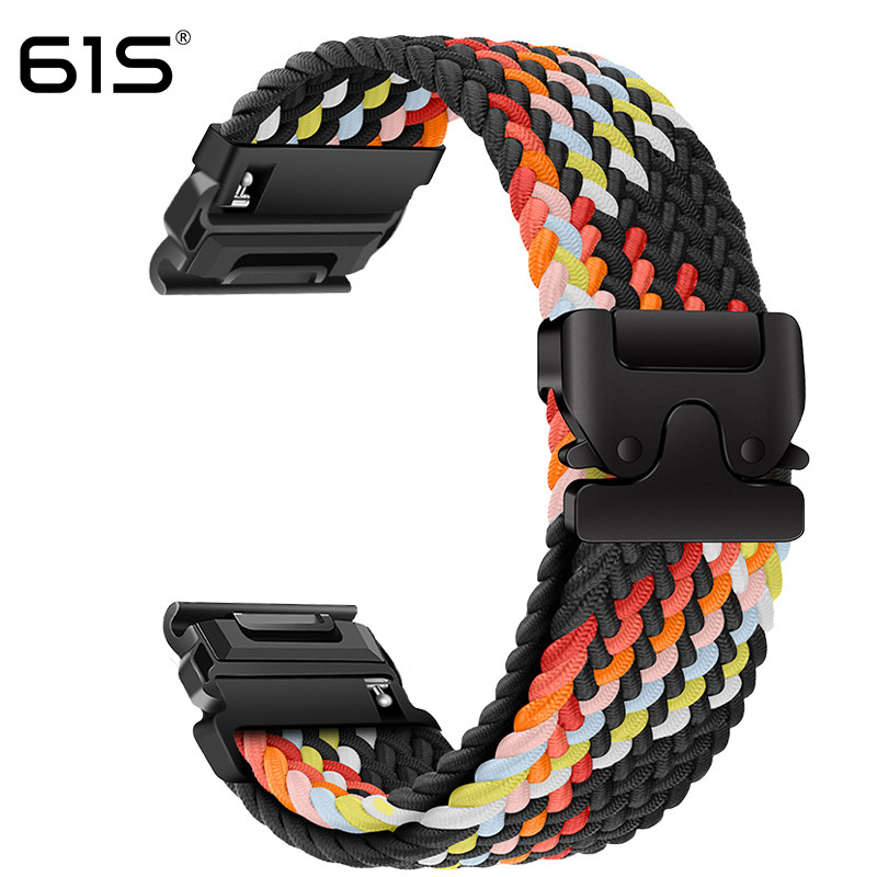 61S适用Garmin佳明飞耐时Fenix8/7XPro/955/965 弹力伞扣编织表带|undefined