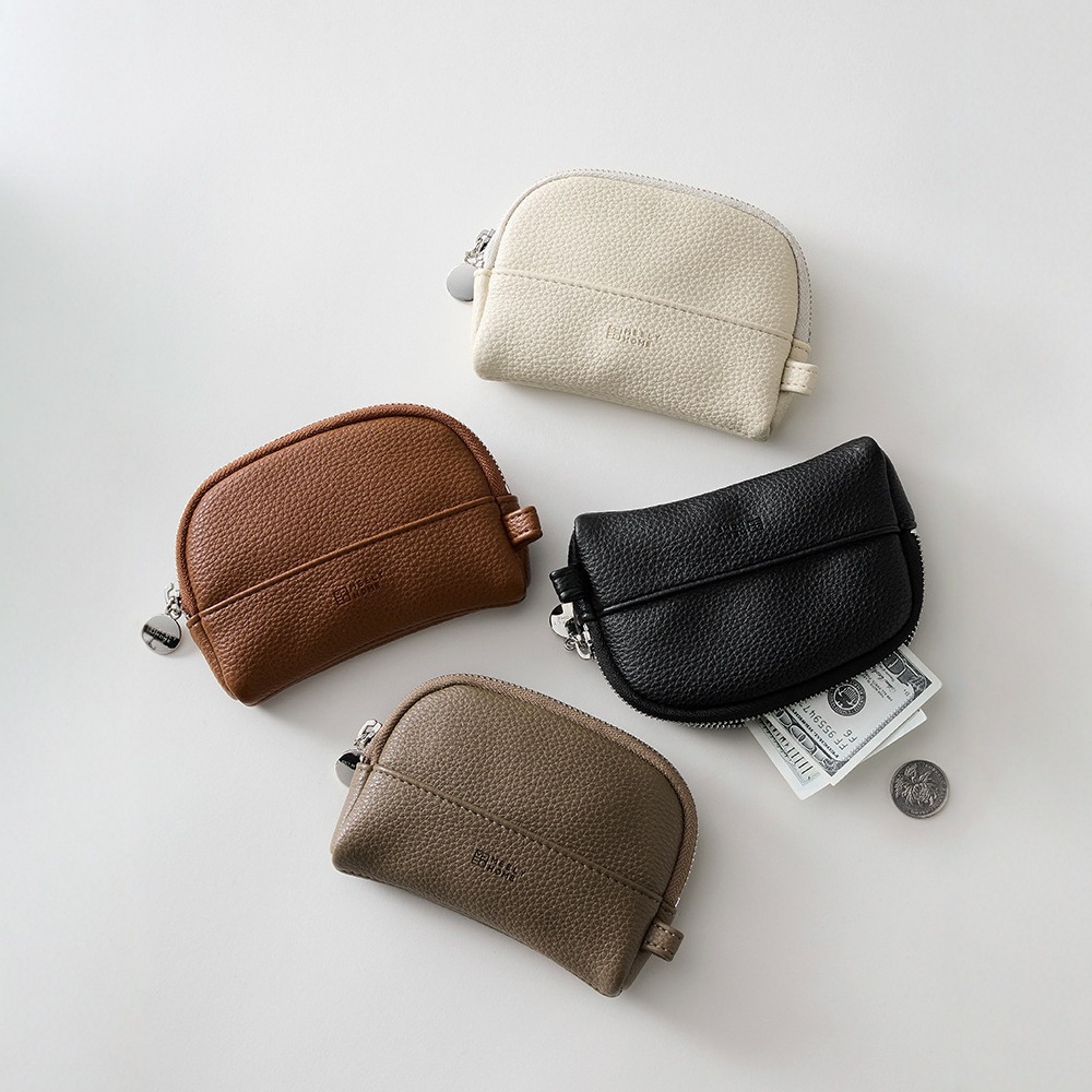 New Multifunctional Large-Capacity Zipper Wallet Women's Fashion Clutch Oil Wax Leather Shell Sundries Coin Storage