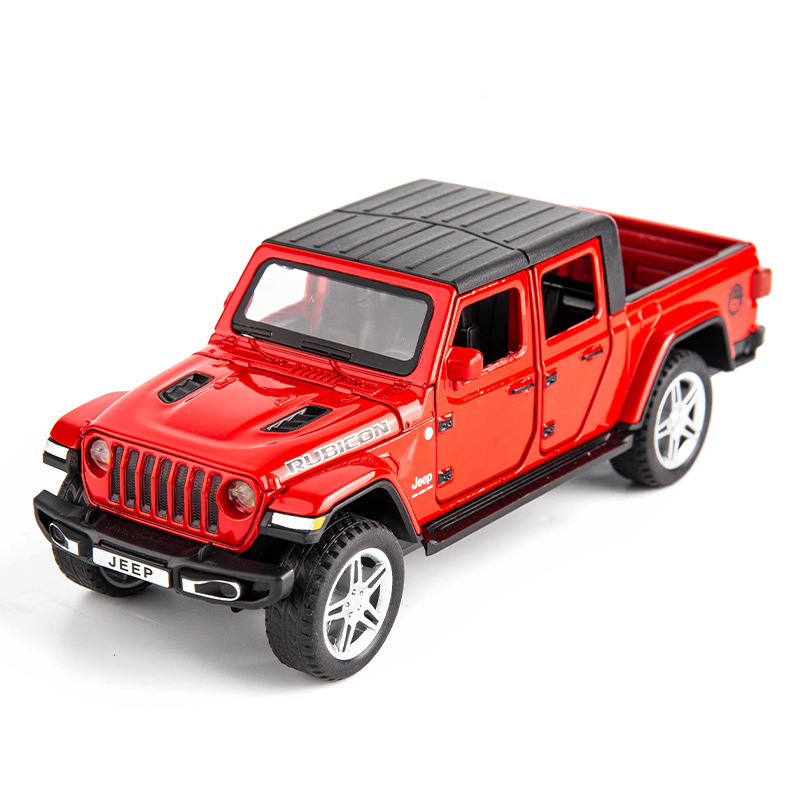 Weili modelo de coche de aleación 1:32 jeep tire hacia atrás pequeña rueda vehículo todoterreno con sonido y luz colección de decoración de modelo de coche de seis puertas