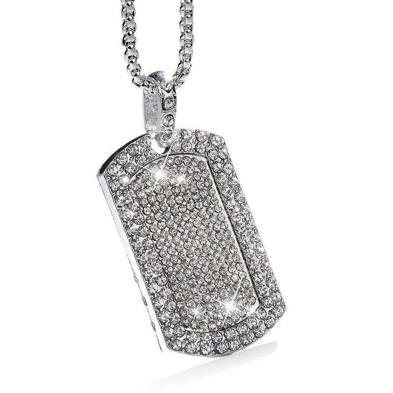 Pendant Necklace Classification 304 Stainless Steel Chain Material Hip-Hop Vintage Style Geometric 304 Stainless Steel Alloy Plating Artificial Gemstones Unisex Pendant Necklace Men Pendant Necklaces