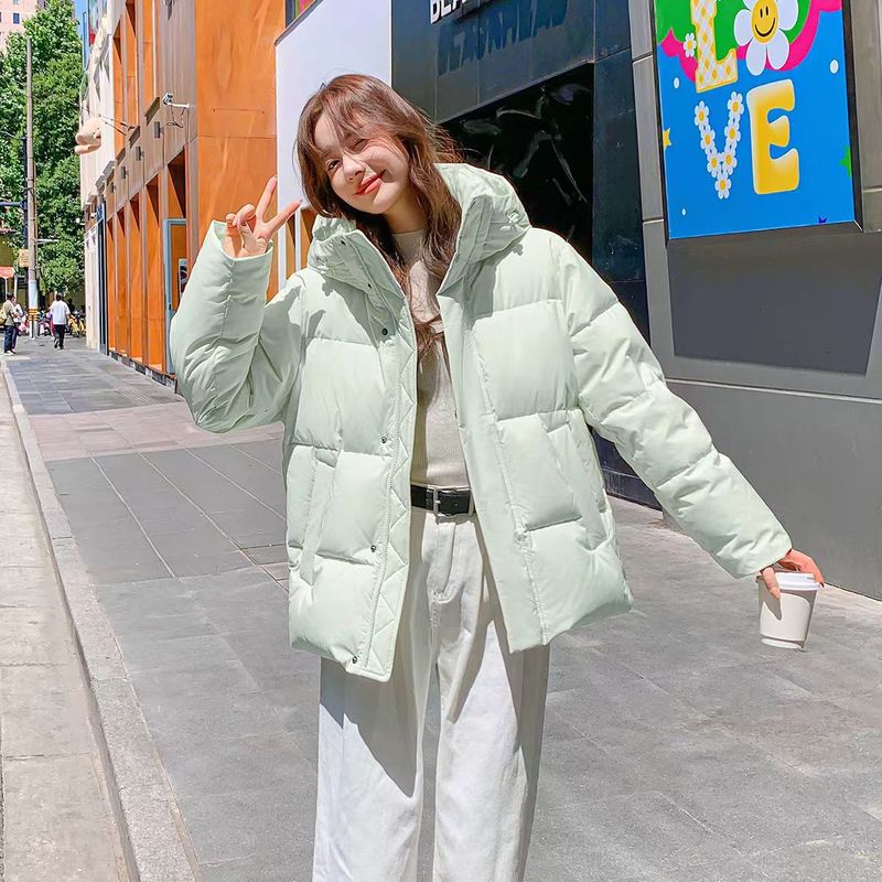 谷纪同款女装短款羽绒服女加厚宽松连帽小个子2025年新款冬季外套|undefined