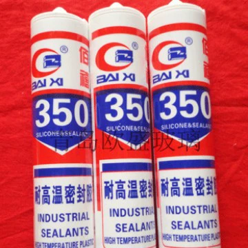 Высокотемпературный клей для стекла 350 ° C Прямые продажи термостойкий герметик Красный серый черный прозрачный фарфор белый