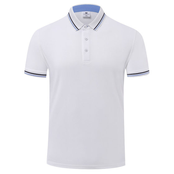 Summer All-match Slimming Anti-wrinkle Wear-resistant Refreshing Breathable Inter-color Team Work Clothes Short-sleeved Lapel Polo Shirt Customized