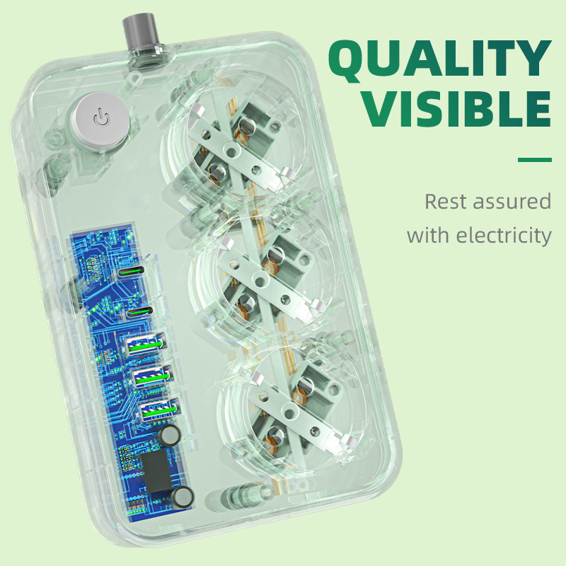 Transfronterizo dedicado estilo europeo 6USB socket de estilo europeo con enchufe de carga tipo C Placa de cableado del hogar