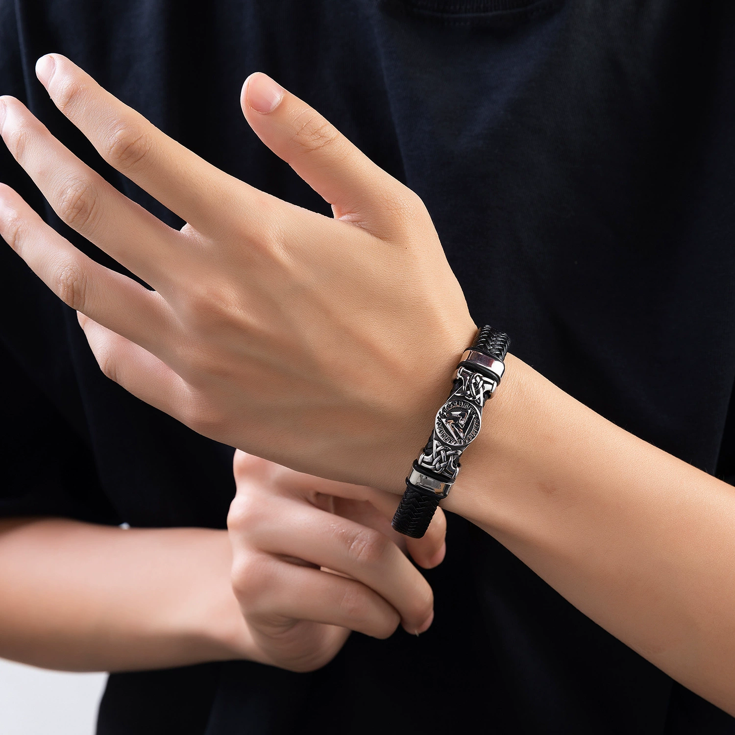 Скандинав bracelet стильная бижутерия из нержавеющей стали хип-хоп стиль, оптовая продажа