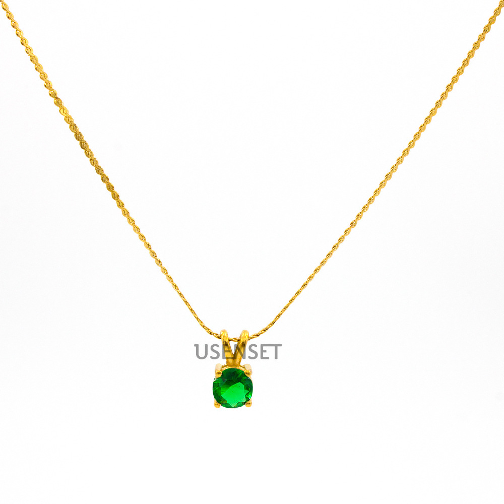 Stainless Steel Material Fashion Geometric Stainless Steel Plating Pendant Necklace 1 Piece