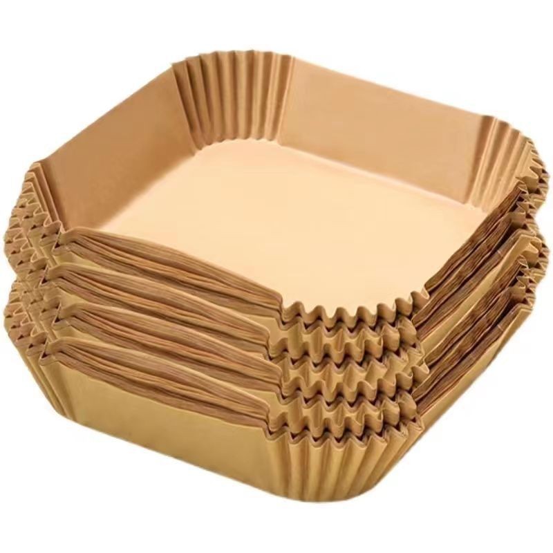 Fábrica directa de papel de aire para papeleras de absorción de aceite bandeja de papel a prueba de aceite redonda rectangular transfronteriza