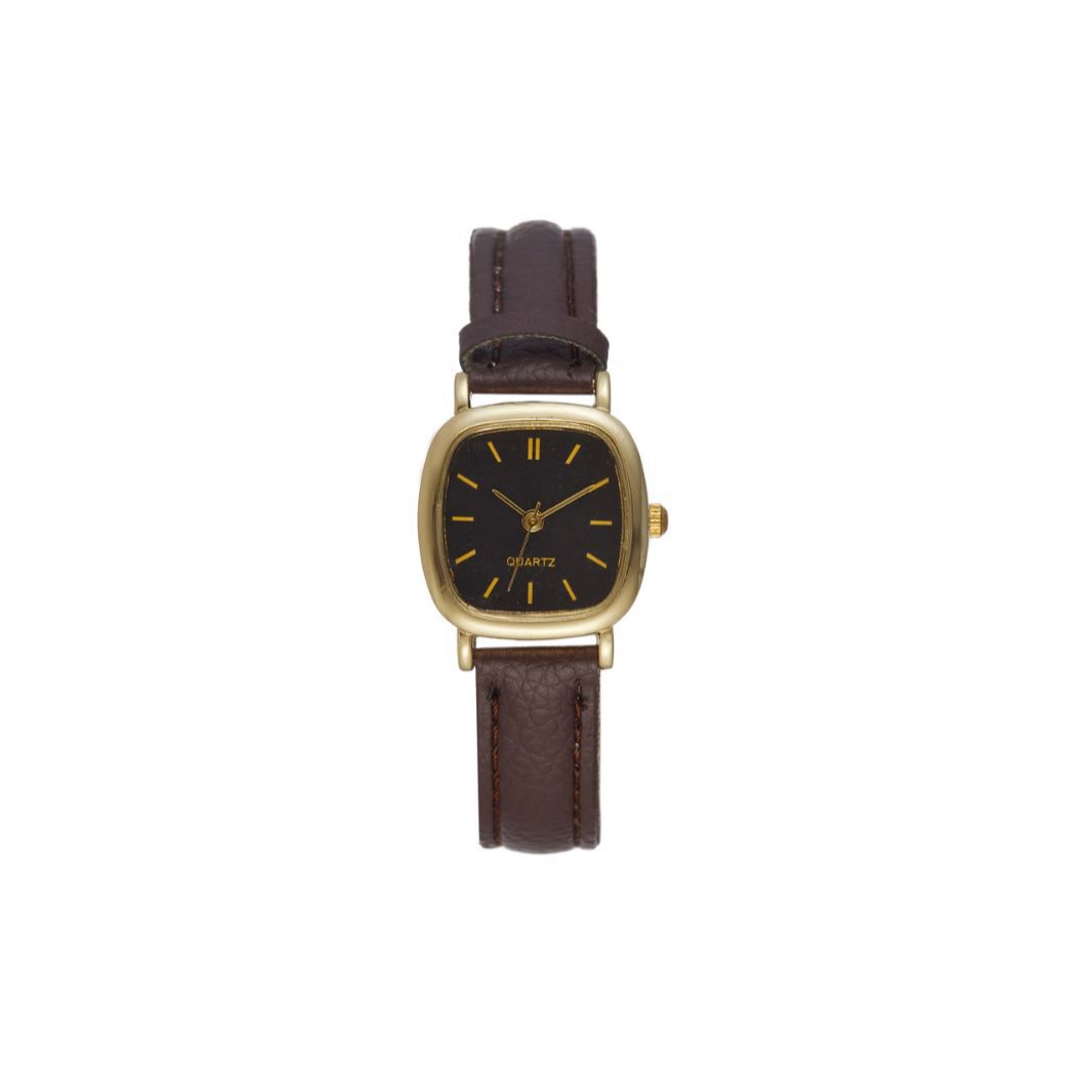 Nueva versión coreana de la tendencia, personalidad simple, estilo Harajuku retro, estudiantes, hombres y mujeres, cinturones de cuarzo, relojes de pareja