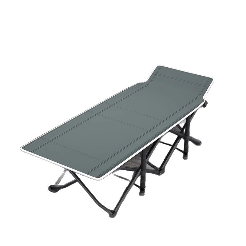 屋外折りたたみベッドポータブル軽量キャンプキャンプベッドシングル昼寝ベッドオフィス昼寝リクライニングベッド付きベッド|undefined