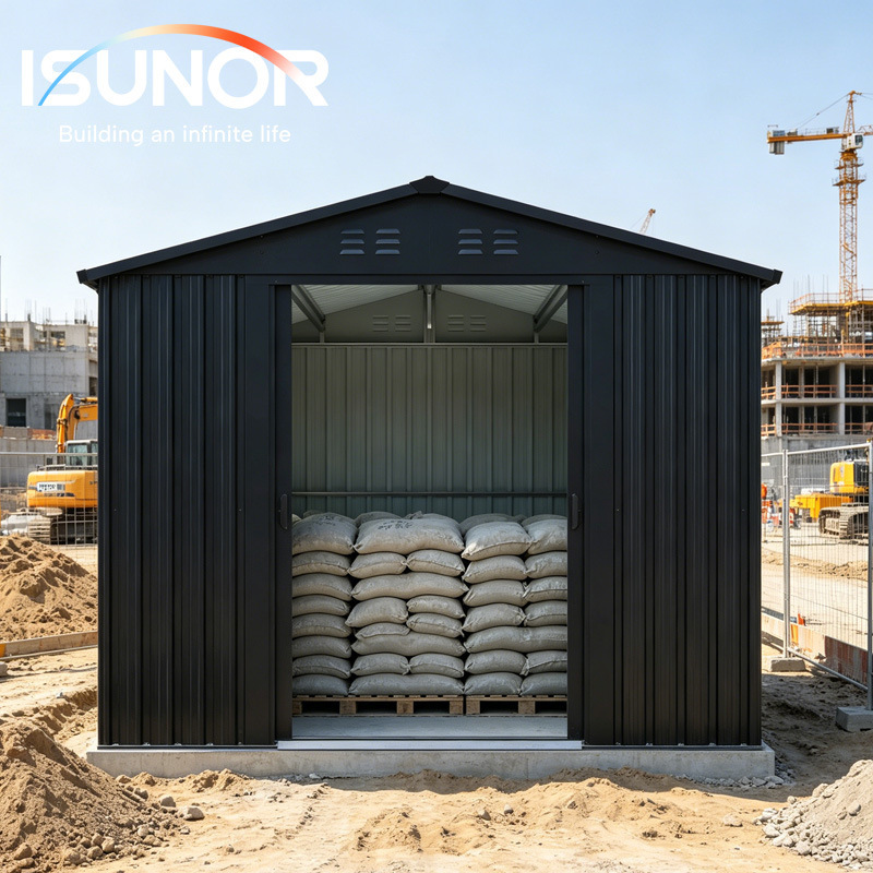 Waterproof and Moisture-Resistant Building Materials Storage Custom-Made Metal Garage Storage Tool Room Outdoor Warehouse Debris Storage