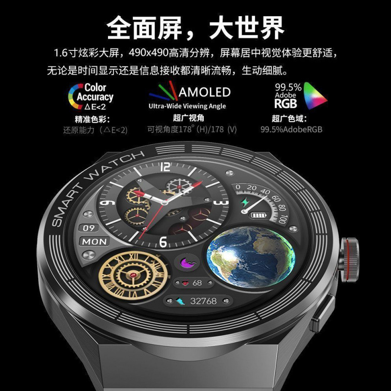 新款BMO1智能手表watch3华强北顶配支宝离线NFC门禁防水多功能太|undefined