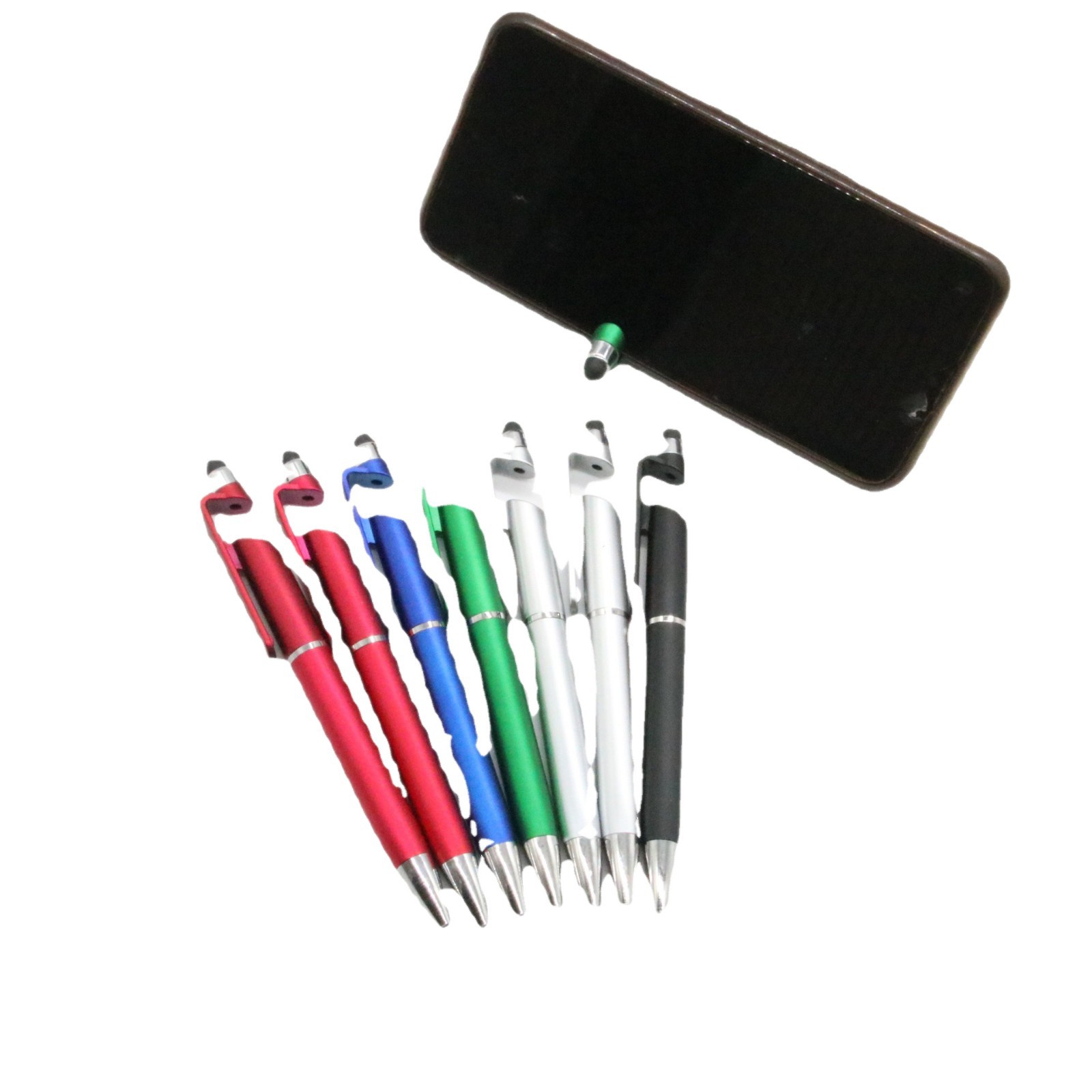 Soporte para teléfono móvil Touch pen Twist pen promoción publicitaria bolígrafo táctil bolígrafo multifuncional 3 en 1