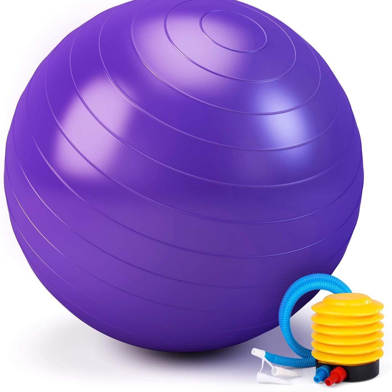 Pelota de yoga de PVC reforzada, antiexplosión y antideslizante, ideal para fitness, pilates o embarazo