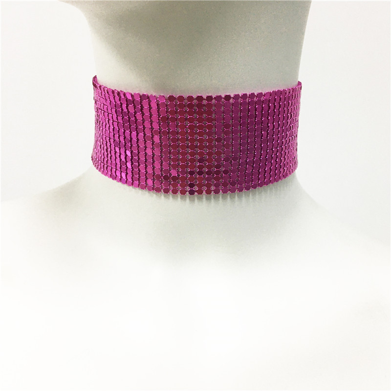 Geometric Pattern Women'S Gender INS Style Streetwear Geometric Metal Choker Wholesale
