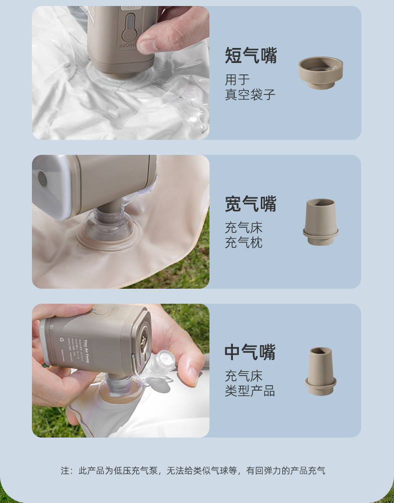 Vehicle-Mounted Electric Air Pump Outdoor Camping Style Portable Home Air Mattress Vacuum Pump Clothes Storage Electric Pump