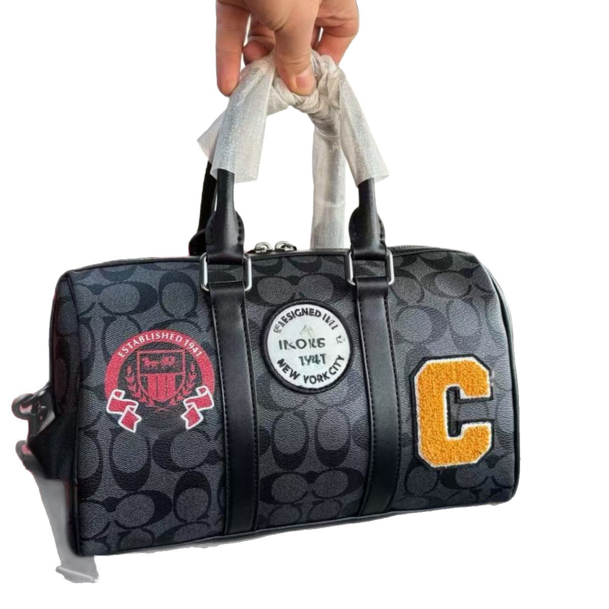 Bolso de Viaje Retro para Hombre de Piel de Vaca Impermeable y Resistente al Desgaste para Viajes de Negocios