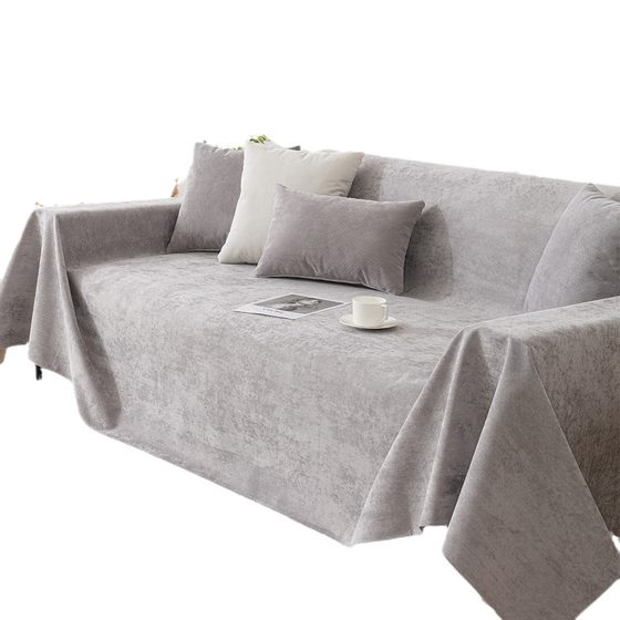 Sofa cover cloth waterproof four seasons universal full cover simple pet urine-proof Square Cat Claw non-stick wool non-slip cover cover towel