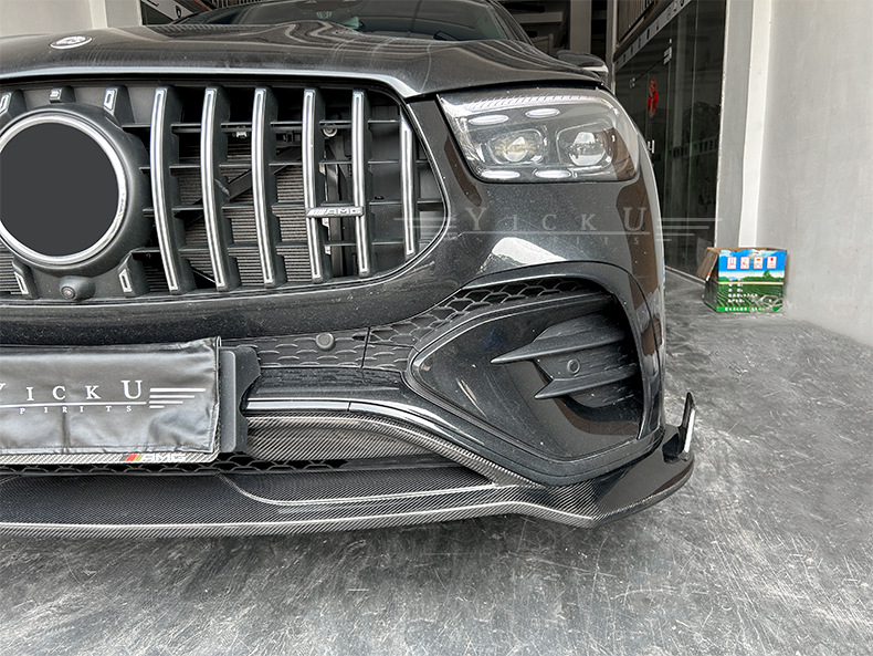 Suitable for 20-24 Mercedes-Benz Gle Modified Ld Front Lip and Rear Lip Brbs Front Shovel and Rear Lower Group 450 Carbon Fiber Surround
