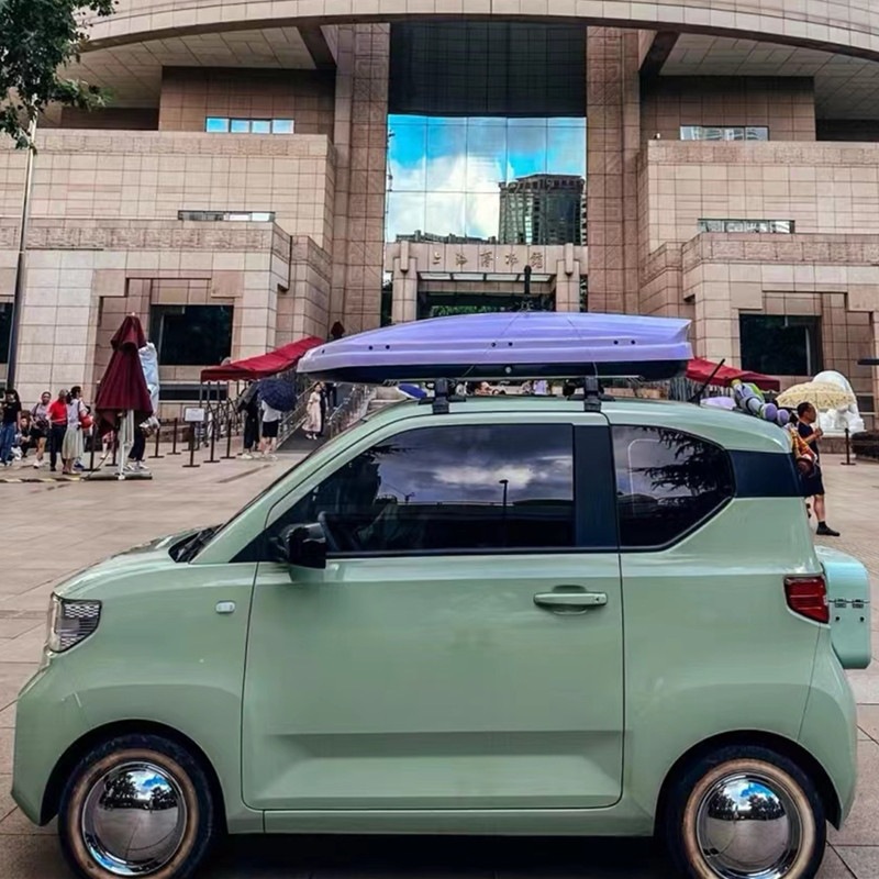 Suitable for Wuling Hongguang mini roof luggage box, third-generation macaron luggage rack, small SUV roof luggage box