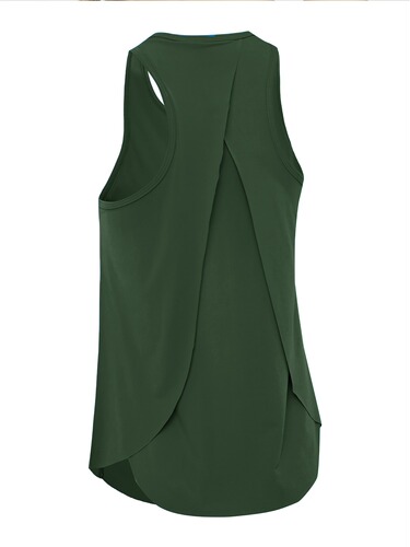Sleeveless yoga vest, women's beautiful back loose sports blouse, Pilates running fitness shirt, slimming yoga dress