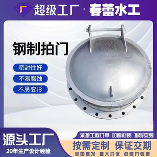 钢制拍门污水管道防倒灌高强度水电站雨水玻璃钢闸门不锈钢拍门