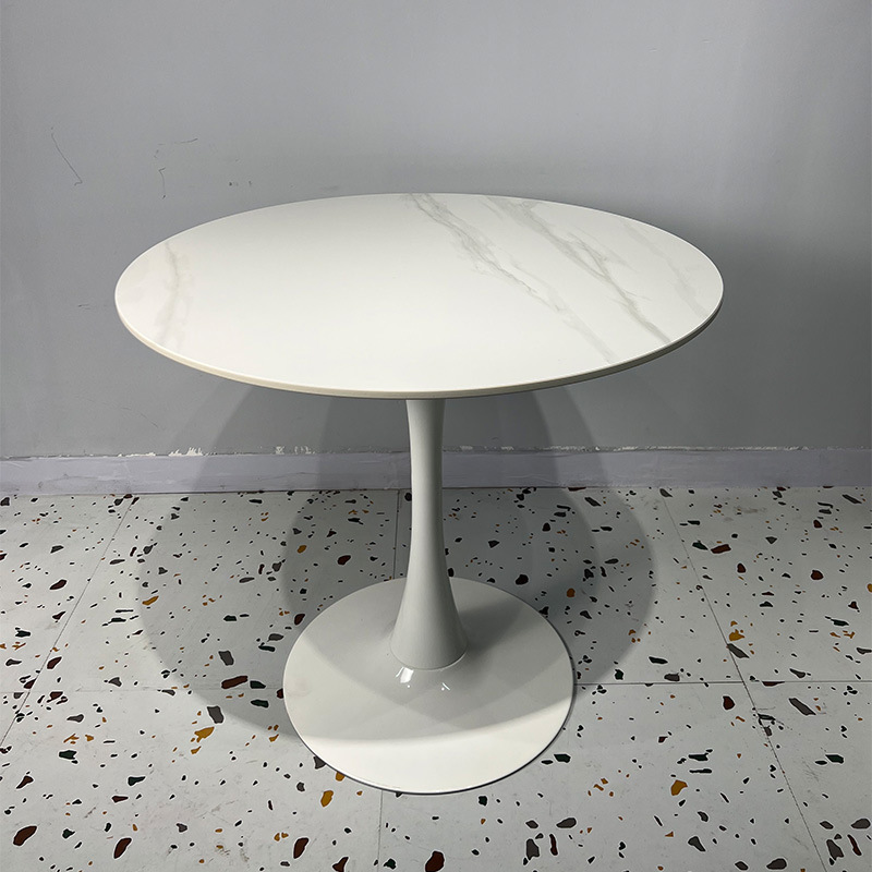 Mesa y silla de negociación combinación mesa redonda tienda de té con leche mesa y silla cafetería tienda de postres tabla de roca mesa de ocio aislamiento térmico impermeable hogar