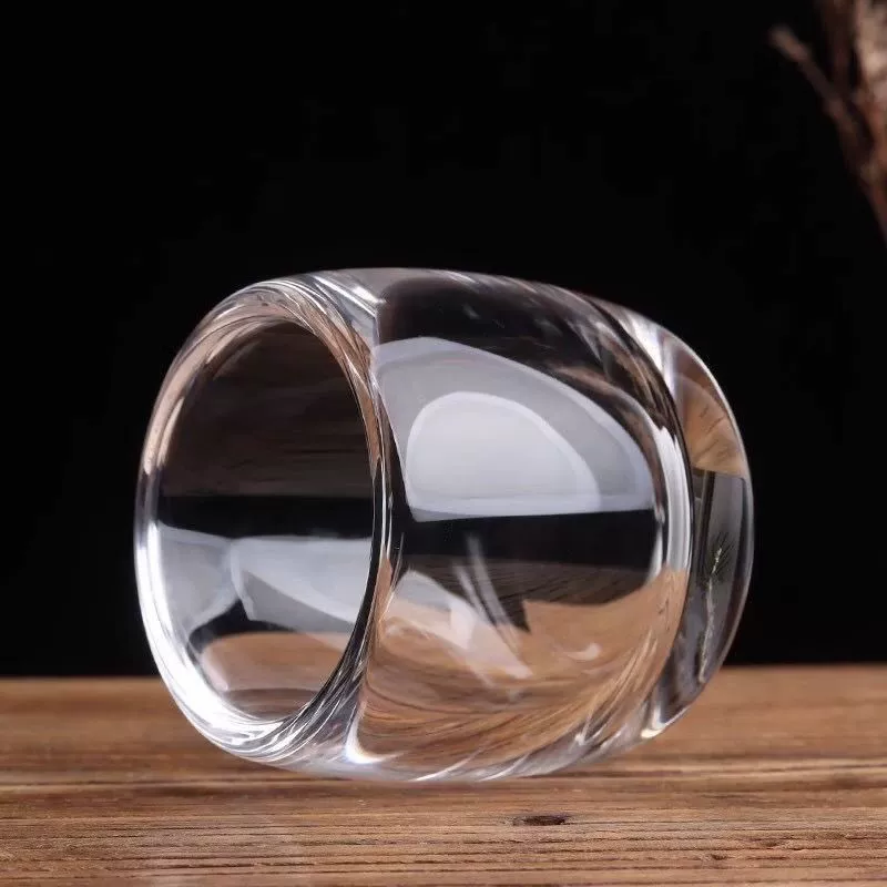 Lead-free crystal glass tea cup, increased thickness
