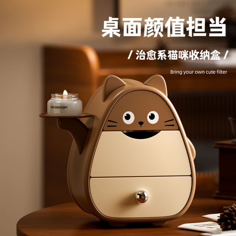 New Chinese-style cat jewelry box, wooden solid wood Totoro storage box, Ghibli-style anime cartoon creative gift New Chinese-style cat jewelry box, wooden solid wood Totoro storage box, Ghibli-style anime cartoon creative gift