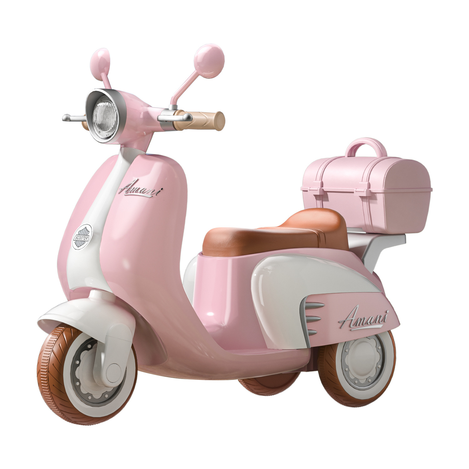 Motocicleta eléctrica para niños, triciclo recargable, coche de juguete de control remoto para bebés para hombres y mujeres, coche de batería para personas de doble accionamiento