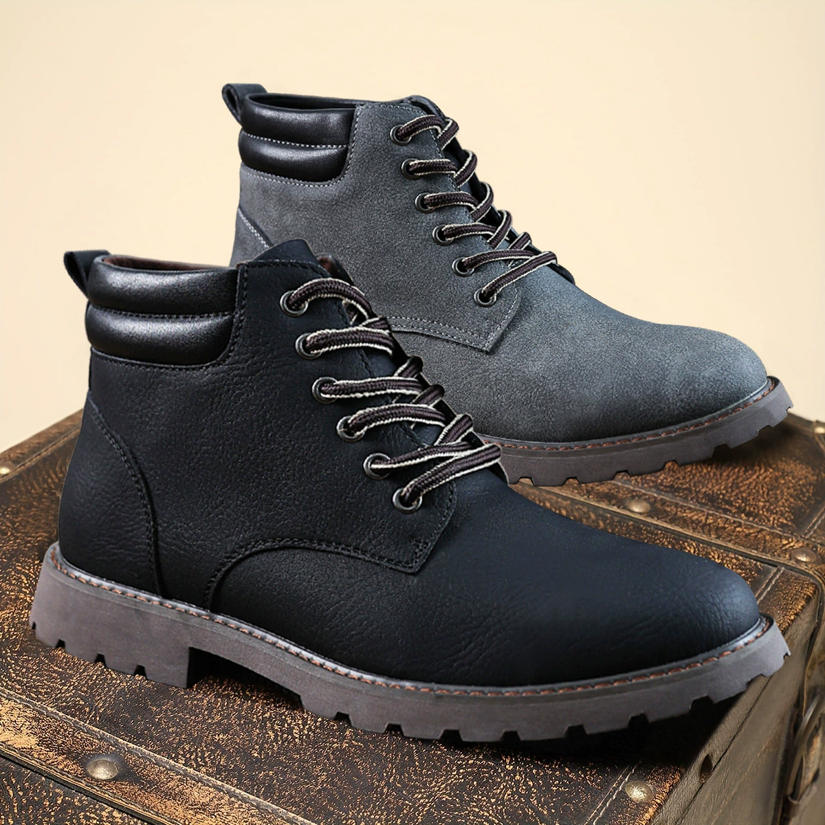 Мужские ботинки Martin, модель осень 2025, новые мужские короткие ботинки, модная и универсальная мужская обувь для осени и зимы, кожаные ботинки для трансграничной торговли.