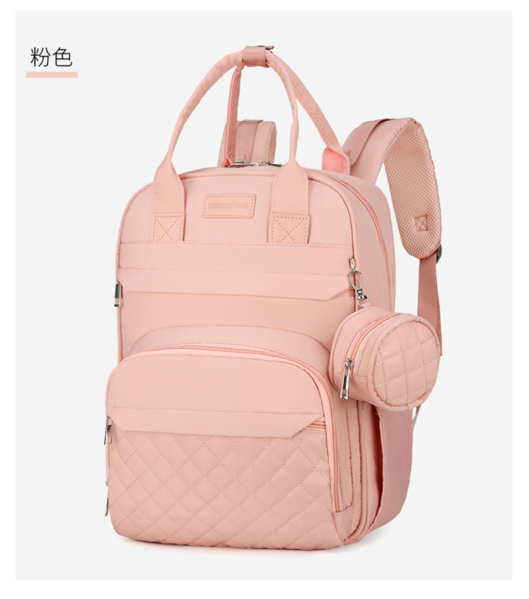 Cross-border exclusive for mother and baby bags, 2025 new large-capacity portable travel diaper bag for both shoulders, printable Mommy bag undefined