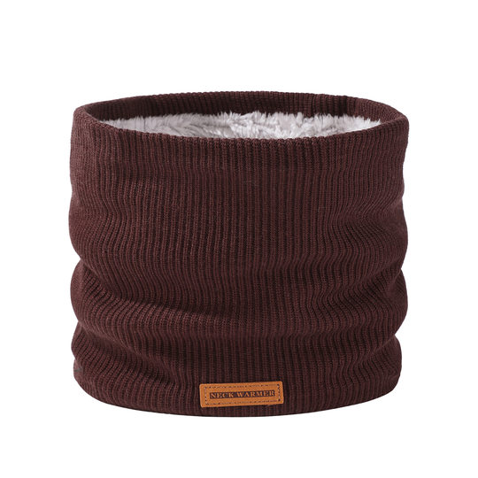 Korean-style Thickened Knitted Scarf Women's Fashionable All-match Maillard Neck Set Winter fleece-lined Warm Mask Cross-border Hot Sale