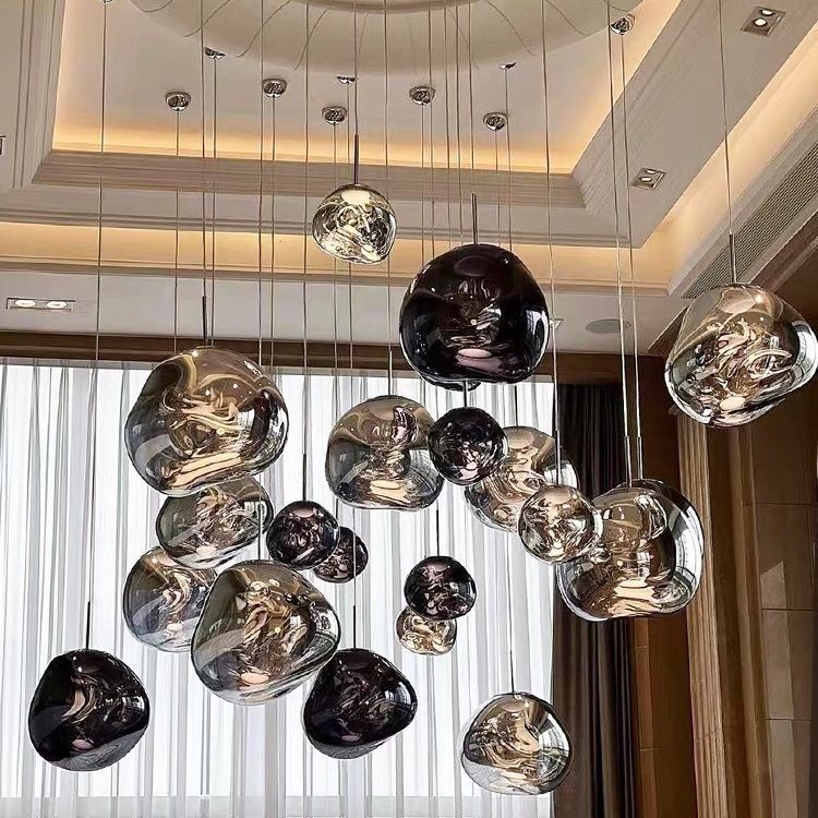 Designer Lava Pendant Light for Large Villa Loft Duplex Staircase, Trendy Living Room, Bar Counter, Minimalist Dining Room Lava Pendant Light