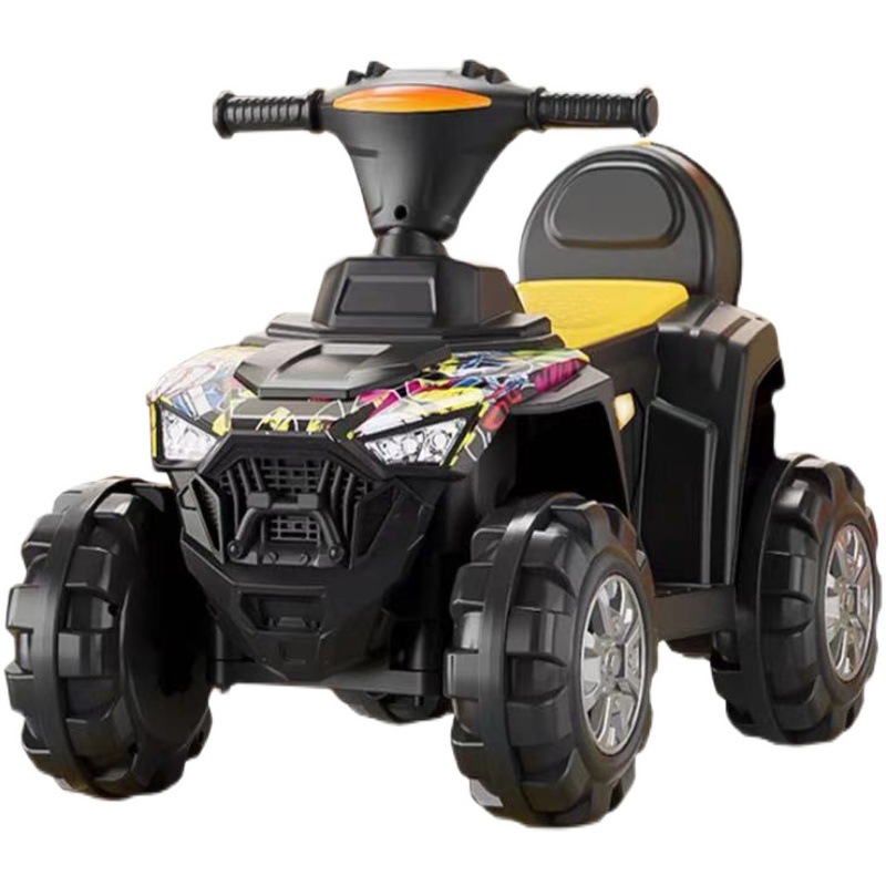 Los niños de la motocicleta eléctrica ATV carga niños pequeños niños y niñas bebé grande portátil control remoto fuera de la carretera coche de juguete