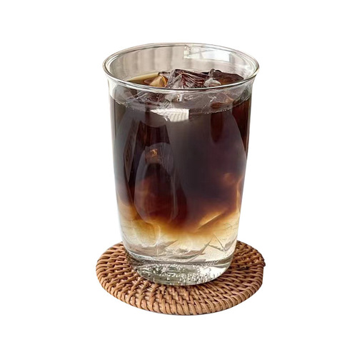 厂家批发ins高颜值咖啡店杯子高硼硅玻璃杯咖啡冷饮杯简约水杯