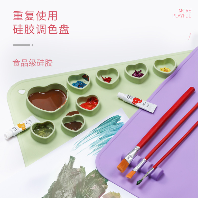 Almohadilla de pintura de silicona caliente transfronteriza tablero de dibujo almohadilla de pintura de pato para niños almohadilla de silicona de arte lavable borrable hecha a mano