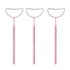 Crescent shape examination mirror pink color