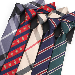 Casual business men's tie fashion embroidery tie men's bee tie men's tie wholesale LOGO