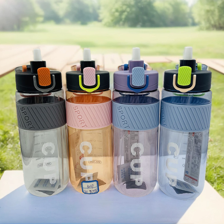 Baijia 5035 nuevo estudiante taza 750ml capacidad deportes taza de plástico de los hombres portátil fitness hervidor al por mayor